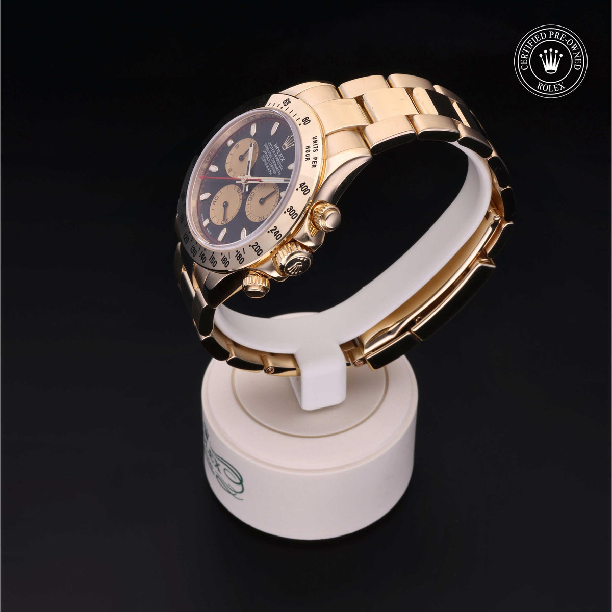 Rolex Certified Pre-Owned Cosmograph Daytona M116528 in 18 ct yellow gold with black dial, image 13 of 41