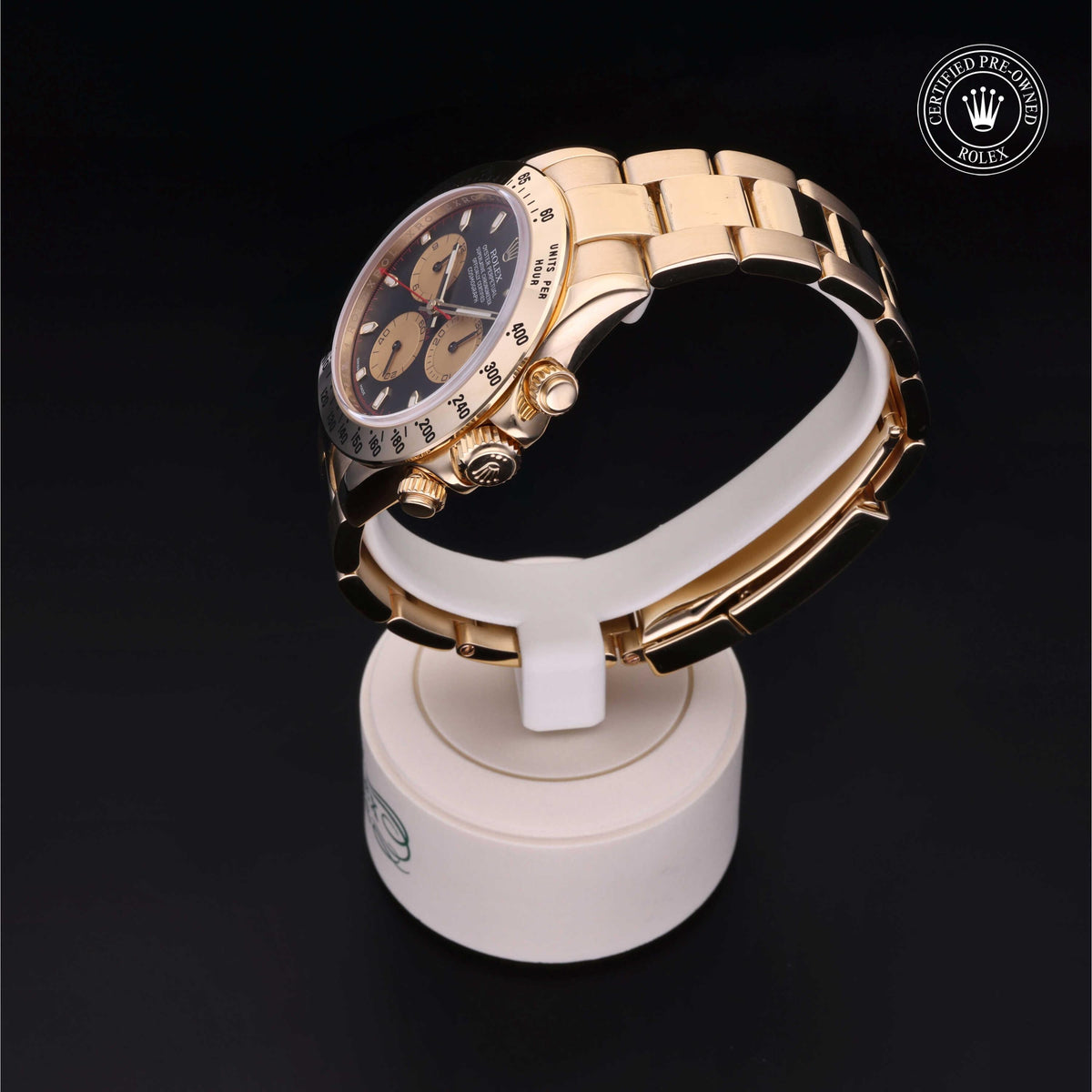 Rolex Certified Pre-Owned Cosmograph Daytona M116528 in 18 ct yellow gold with black dial, image 14 of 41