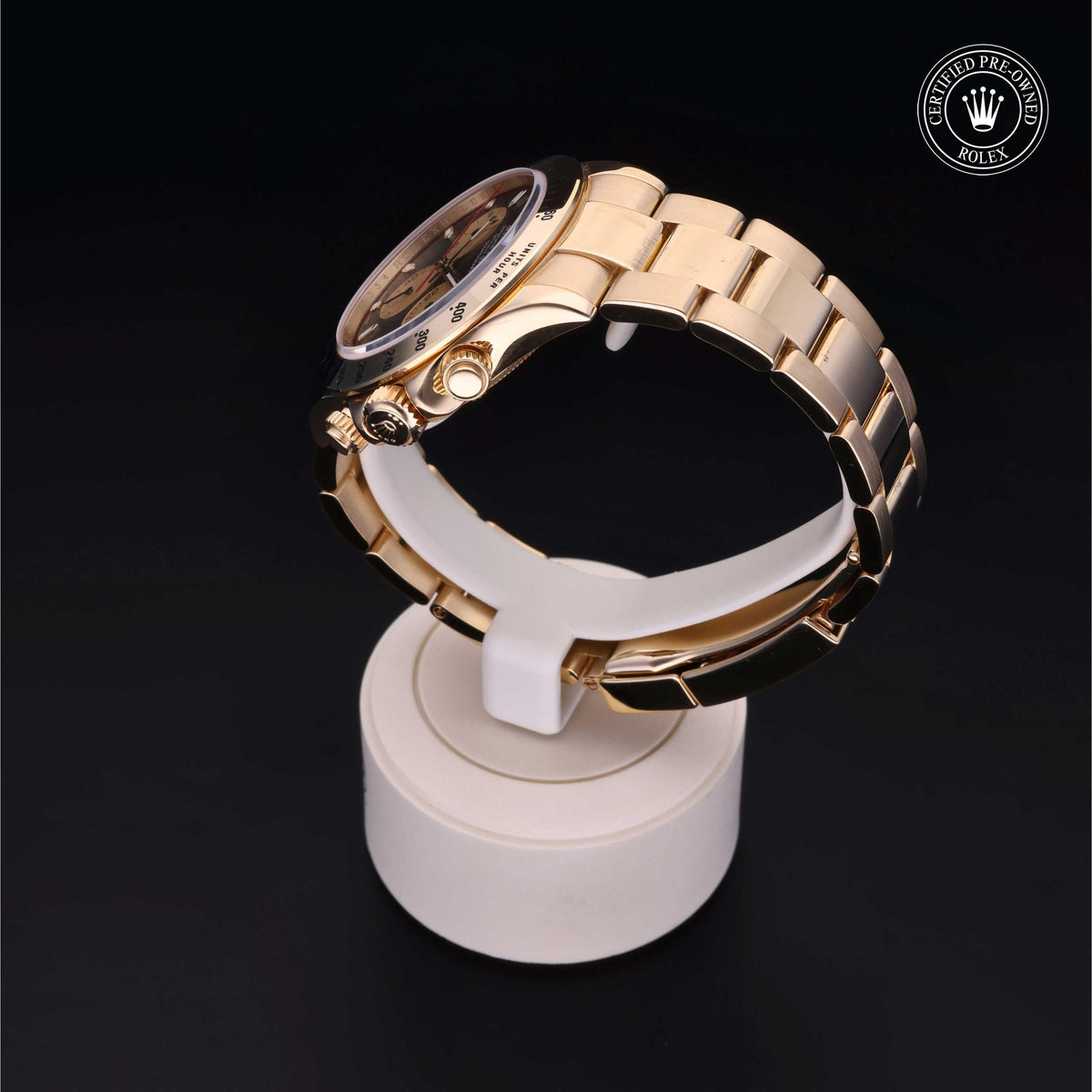 Rolex Certified Pre-Owned Cosmograph Daytona M116528 in 18 ct yellow gold with black dial, image 17 of 41