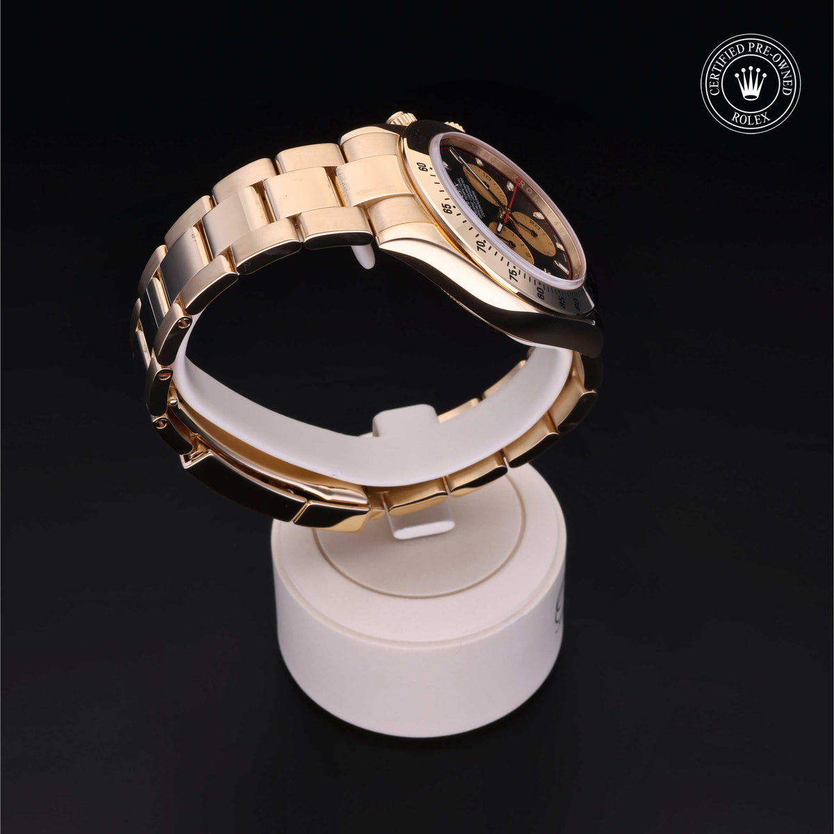 Rolex Certified Pre-Owned Cosmograph Daytona M116528 in 18 ct yellow gold with black dial, image 31 of 41