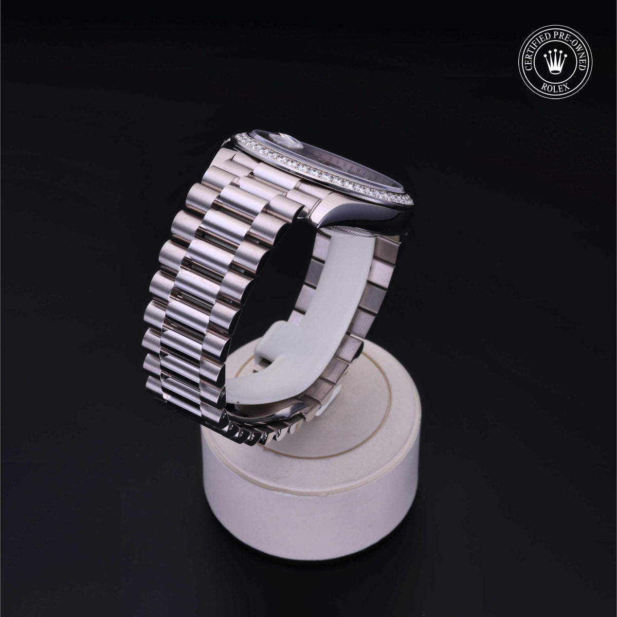 Rolex Certified Pre-Owned Day-Date 40 M228349RBR in 18 ct white gold with meteorite dial, image 27 of 41