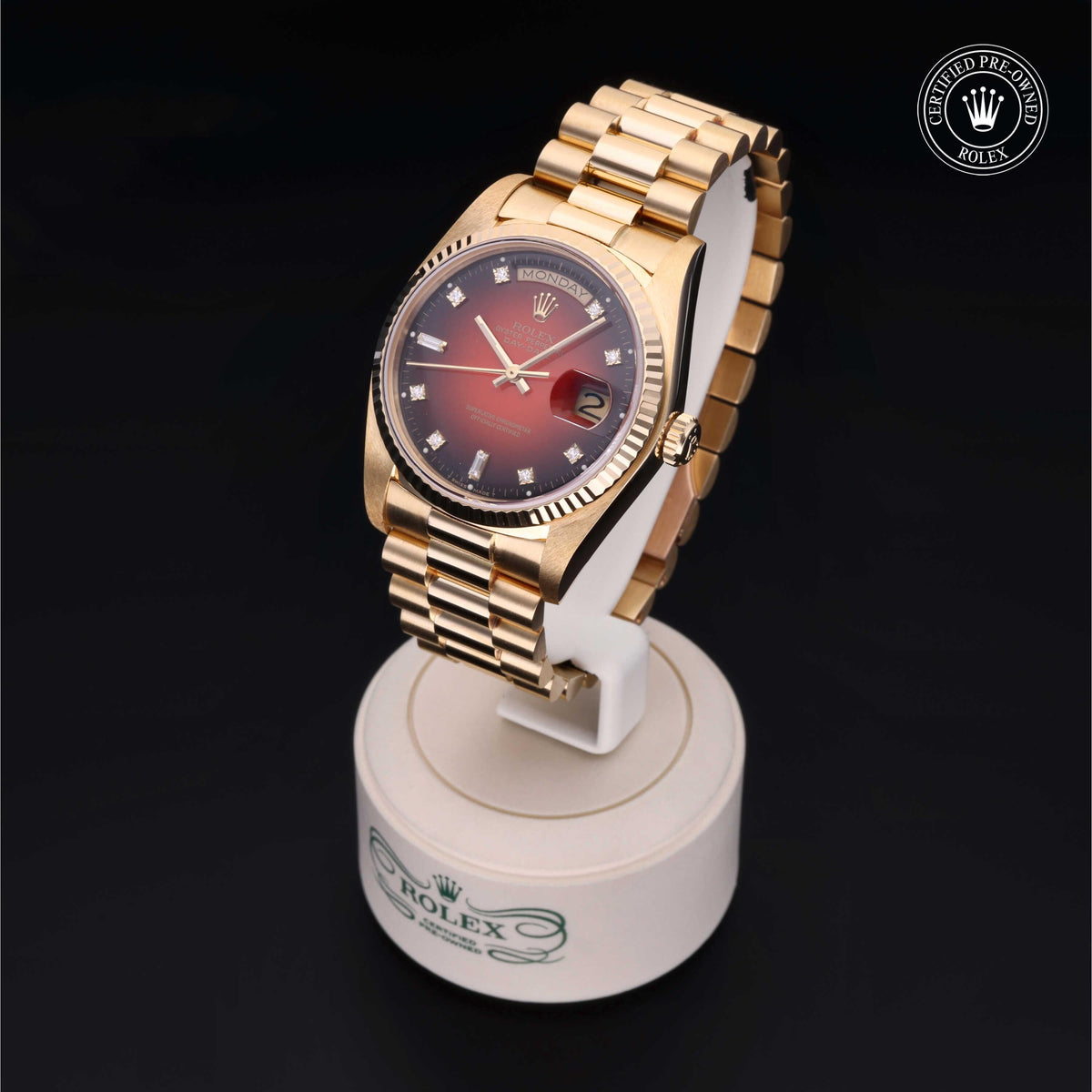 Rolex Certified Pre-Owned Day-Date 36 18038 in 18 ct yellow gold, image 3 of 41 at H.L. Gross & Bro. Jewelers
