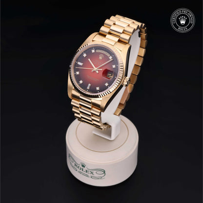 Rolex Certified Pre-Owned Day-Date 36 18038 in 18 ct yellow gold, image 3 of 41 at H.L. Gross & Bro. Jewelers