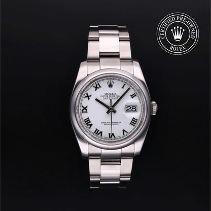 Rolex Certified Pre-Owned Datejust 36 M116200 in Oystersteel with white dial, image 1 of 41