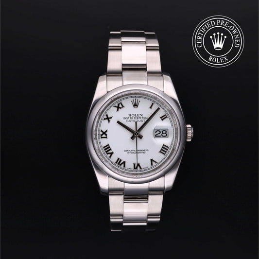 Rolex Certified Pre-Owned Datejust 36 M116200 in Oystersteel with white dial, image 1 of 41