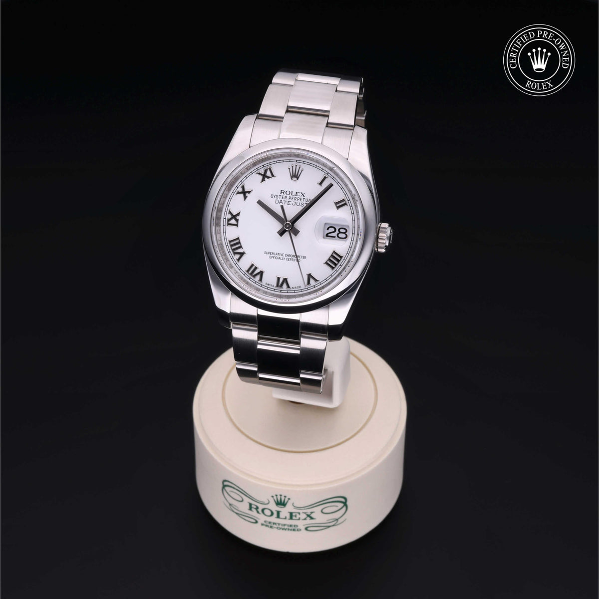 Rolex Certified Pre-Owned Datejust 36 M116200 in Oystersteel with white dial, image 7 of 41