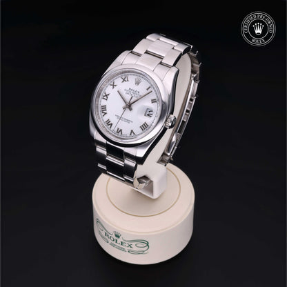 Rolex Certified Pre-Owned Datejust 36 M116200 in Oystersteel with white dial, image 3 of 41