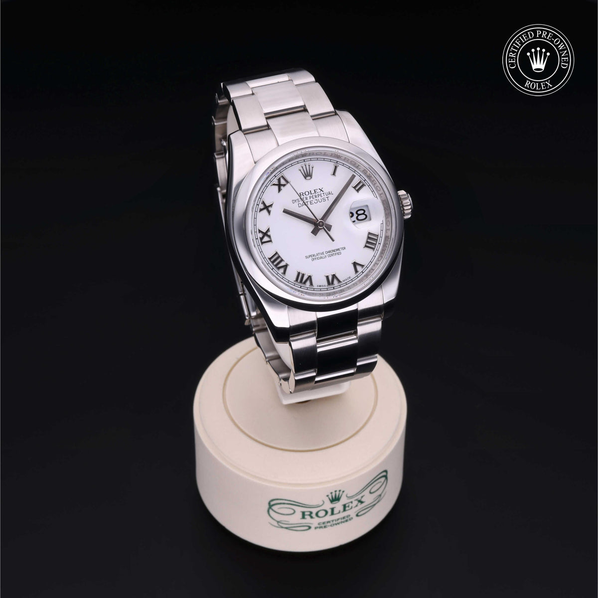 Rolex Certified Pre-Owned Datejust 36 M116200 in Oystersteel with white dial, image 40 of 41