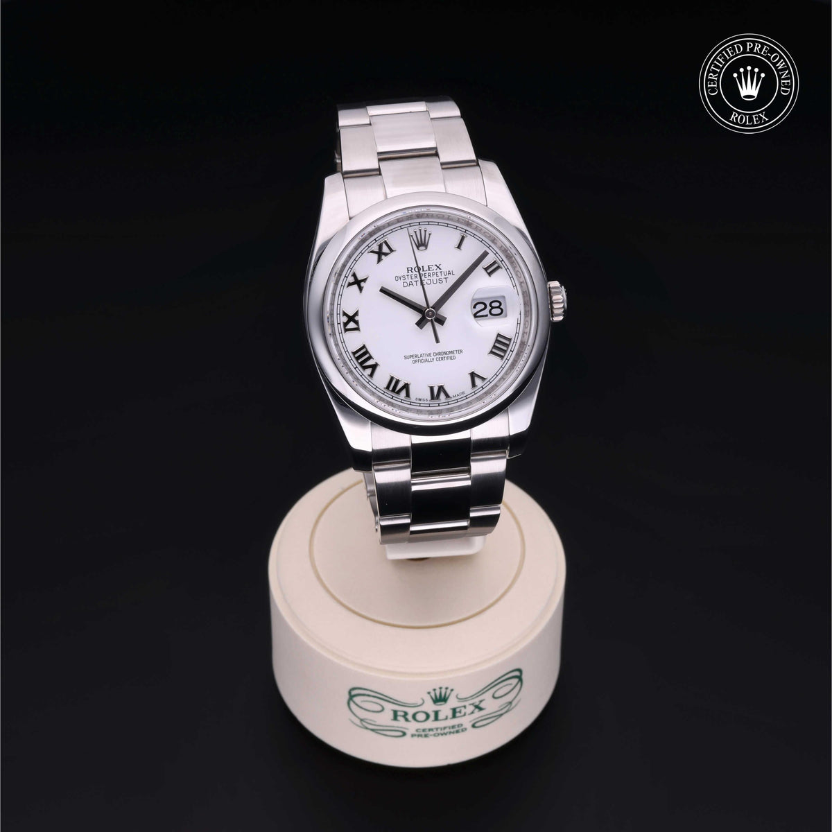 Rolex Certified Pre-Owned Datejust 36 M116200 in Oystersteel with white dial, image 41 of 41