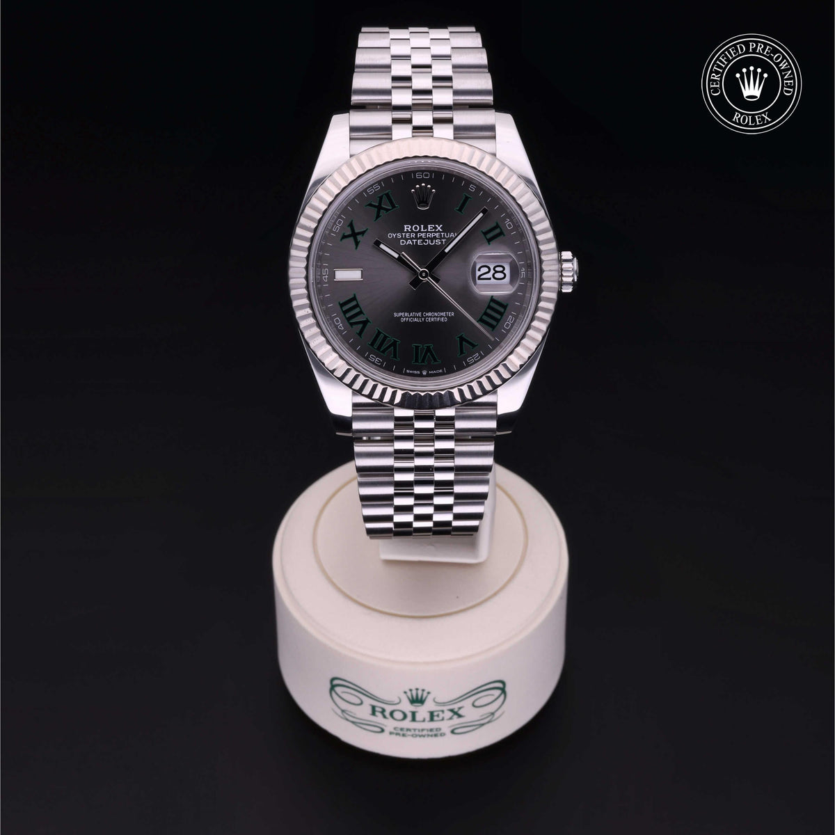 Rolex Certified Pre-Owned Datejust 41 M126334 in Oystersteel with slate dial, image 2 of 41
