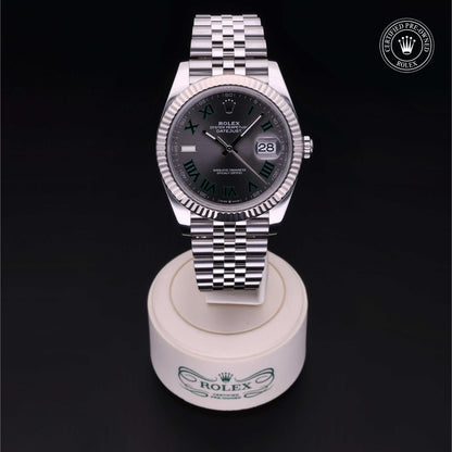 Rolex Certified Pre-Owned Datejust 41 M126334 in Oystersteel with slate dial, image 2 of 41