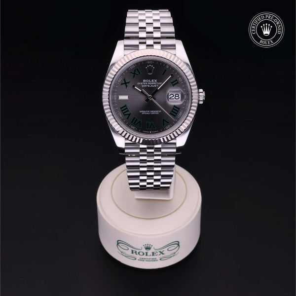 Rolex Certified Pre-Owned Datejust 41 M126334 in Oystersteel with slate dial, image 2 of 41