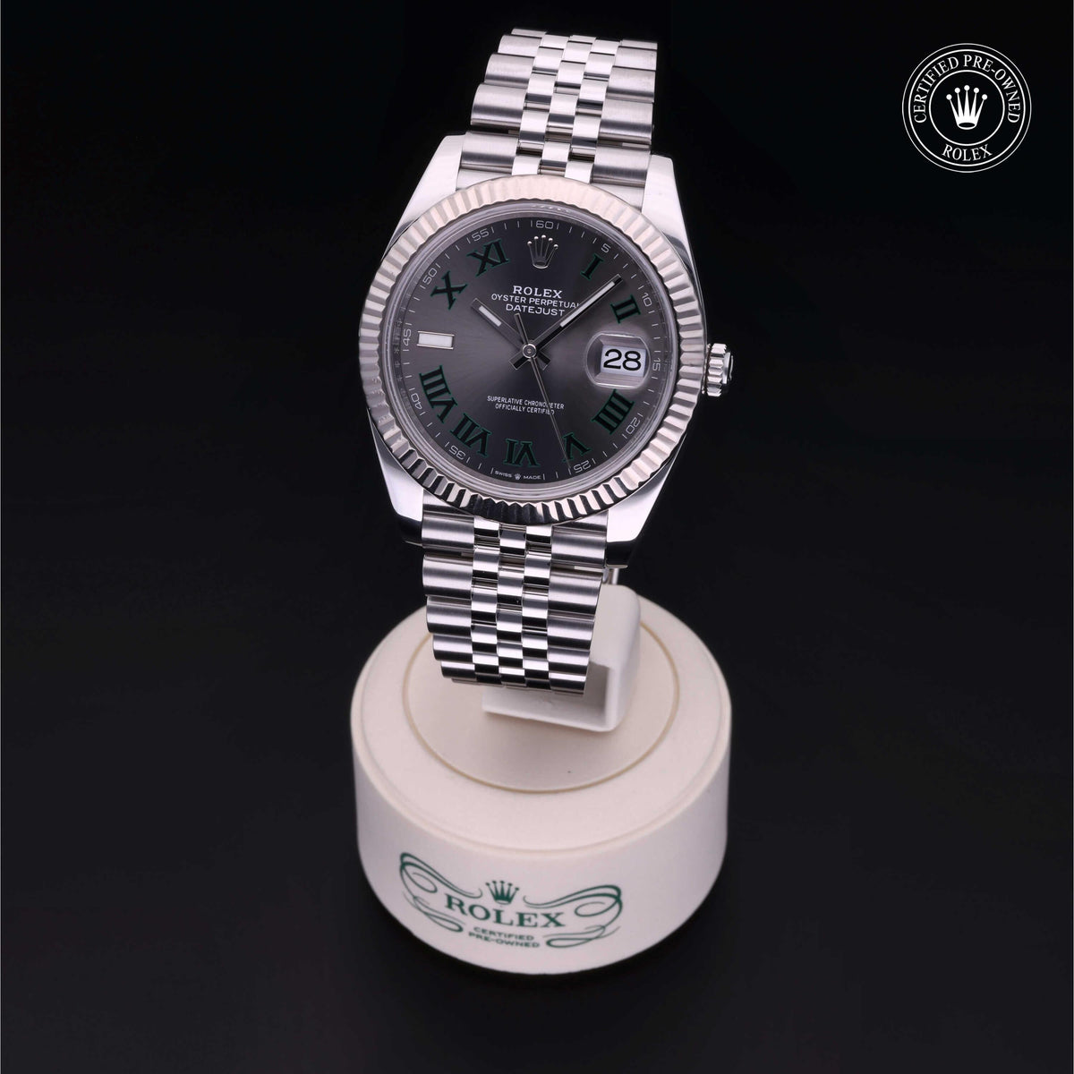 Rolex Certified Pre-Owned Datejust 41 M126334 in Oystersteel with slate dial, image 7 of 41