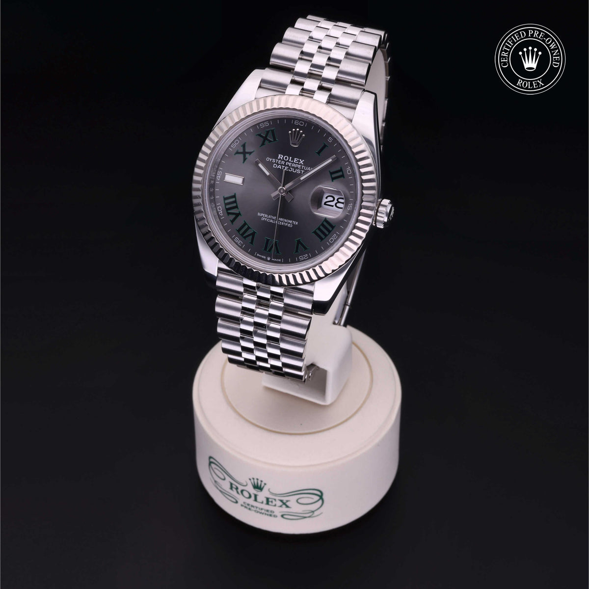 Rolex Certified Pre-Owned Datejust 41 M126334 in Oystersteel with slate dial, image 8 of 41