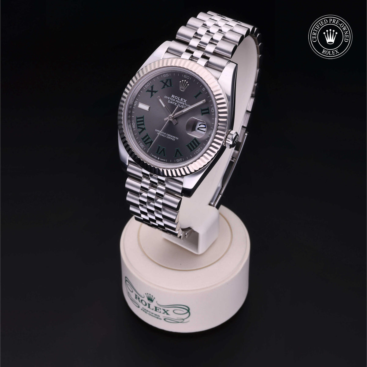 Rolex Certified Pre-Owned Datejust 41 M126334 in Oystersteel with slate dial, image 3 of 41