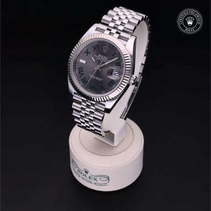 Rolex Certified Pre-Owned Datejust 41 M126334 in Oystersteel with slate dial, image 3 of 41
