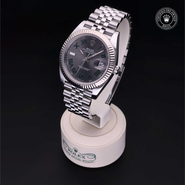 Rolex Certified Pre-Owned Datejust 41 M126334 in Oystersteel with slate dial, image 3 of 41