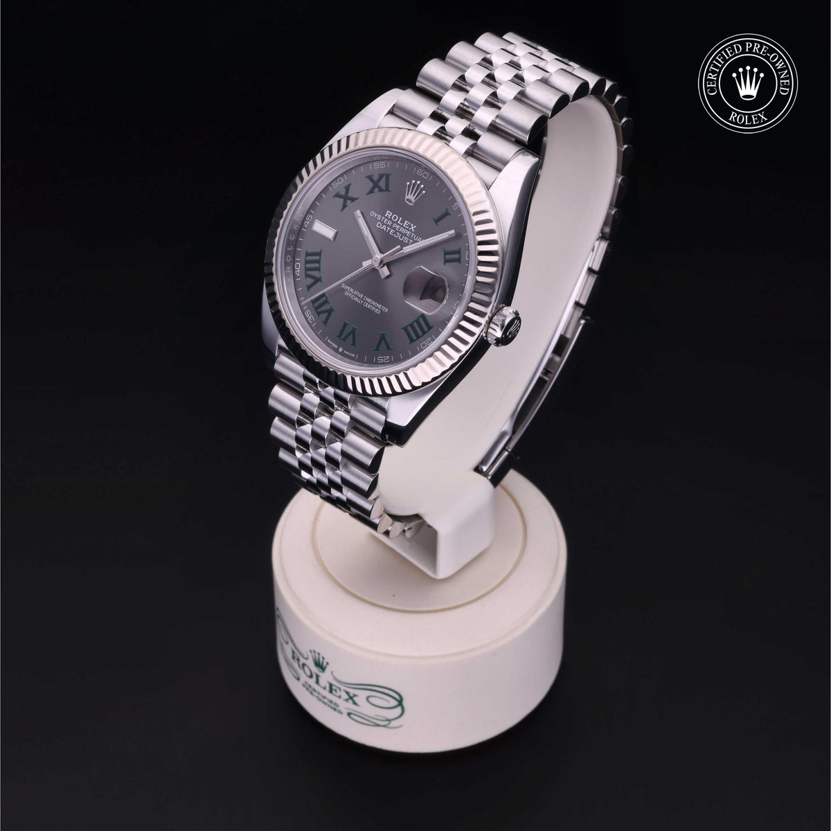 Rolex Certified Pre-Owned Datejust 41 M126334 in Oystersteel with slate dial, image 10 of 41