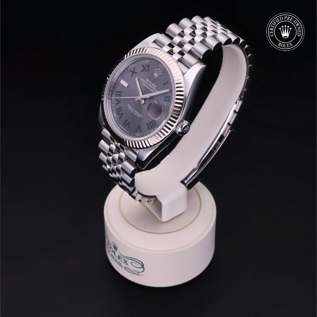 Rolex Certified Pre-Owned Datejust 41 M126334 in Oystersteel with slate dial, image 11 of 41