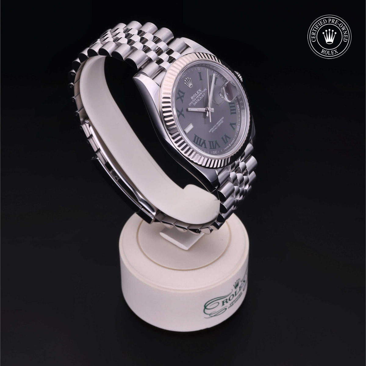 Rolex Certified Pre-Owned Datejust 41 M126334 in Oystersteel with slate dial, image 36 of 41