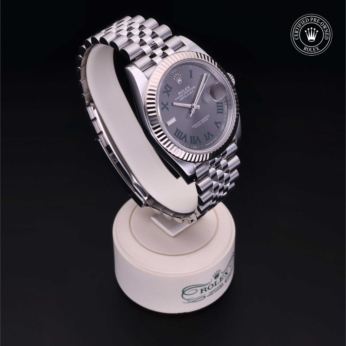 Rolex Certified Pre-Owned Datejust 41 M126334 in Oystersteel with slate dial, image 37 of 41