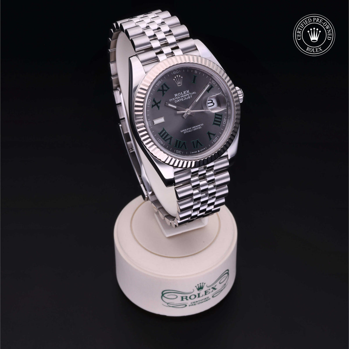 Rolex Certified Pre-Owned Datejust 41 M126334 in Oystersteel with slate dial, image 39 of 41