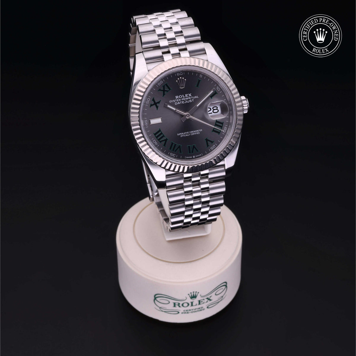 Rolex Certified Pre-Owned Datejust 41 M126334 in Oystersteel with slate dial, image 40 of 41