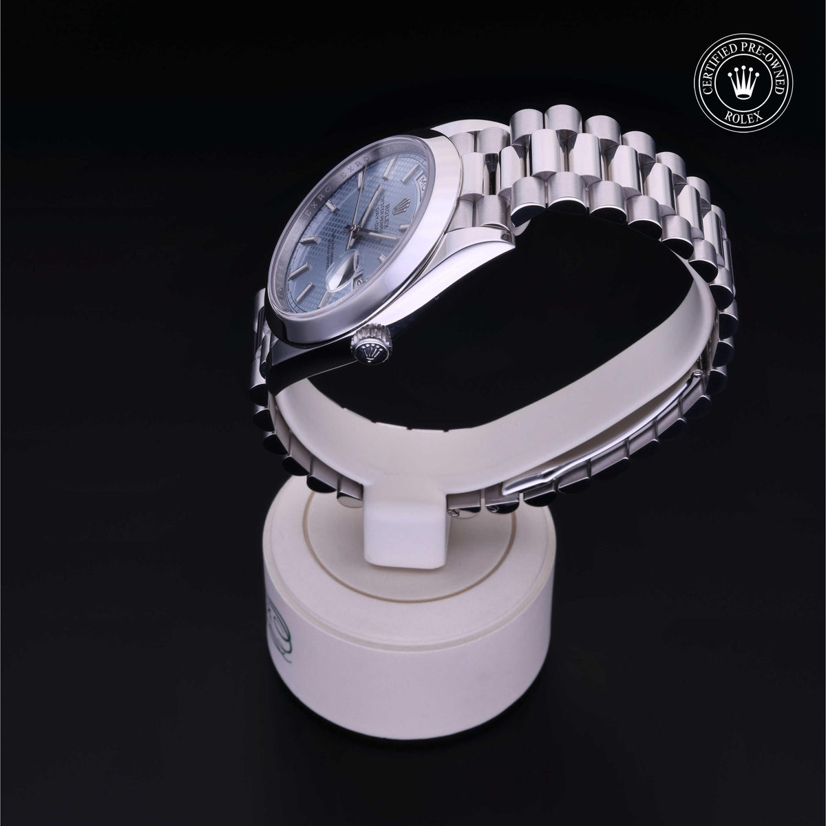 Rolex Certified Pre-Owned Day-Date 40 M228206 in 950 platinum, image 15 of 41 at H.L. Gross & Bro. Jewelers