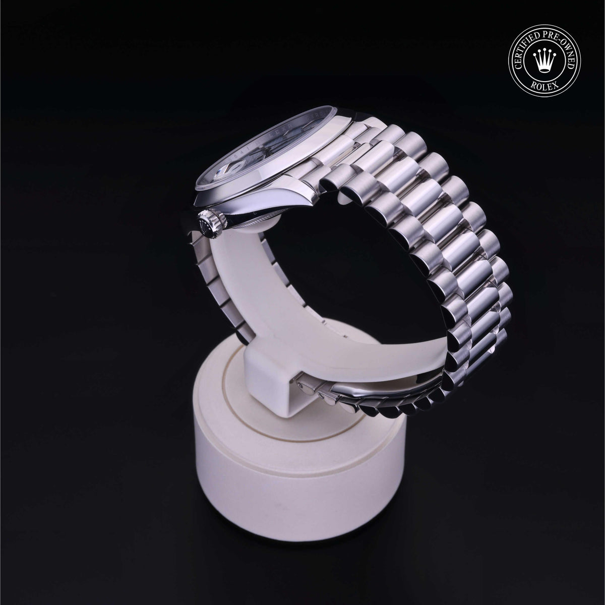 Rolex Certified Pre-Owned Day-Date 40 M228206 in 950 platinum, image 19 of 41 at H.L. Gross & Bro. Jewelers