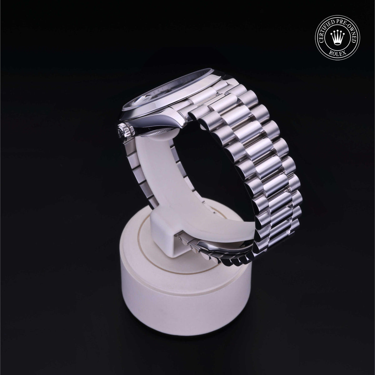 Rolex Certified Pre-Owned Day-Date 40 M228206 in 950 platinum, image 20 of 41 at H.L. Gross & Bro. Jewelers