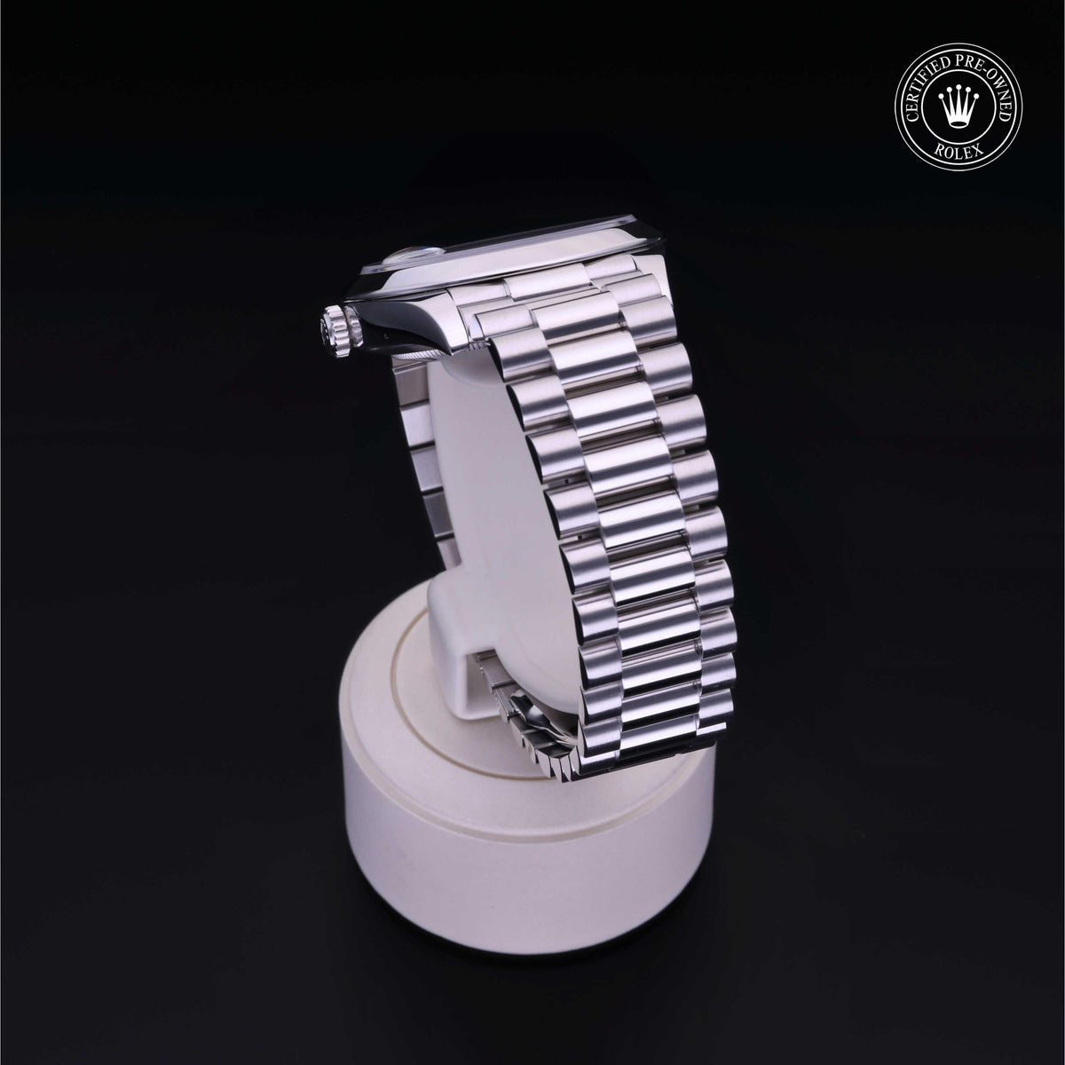 Rolex Certified Pre-Owned Day-Date 40 M228206 in 950 platinum, image 22 of 41 at H.L. Gross & Bro. Jewelers