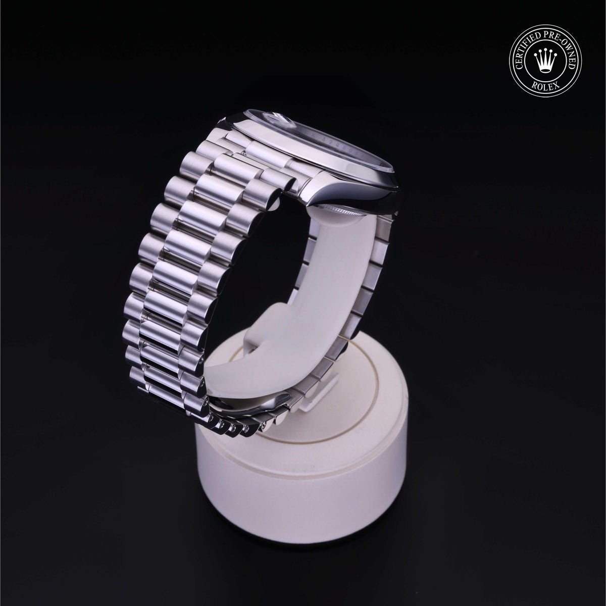 Rolex Certified Pre-Owned Day-Date 40 M228206 in 950 platinum, image 27 of 41 at H.L. Gross & Bro. Jewelers