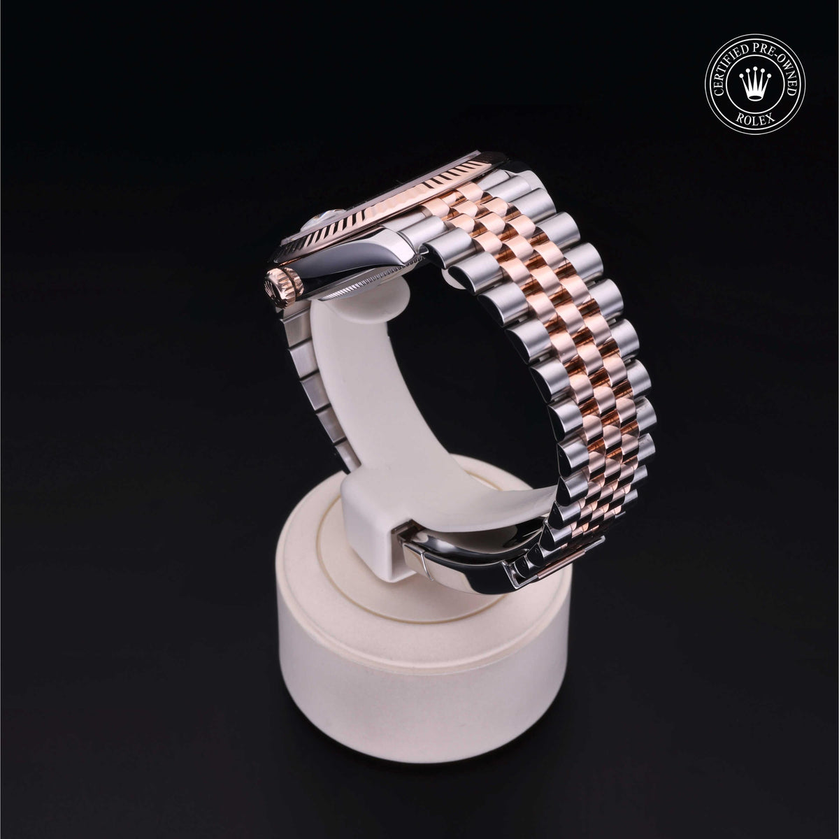 Rolex Certified Pre-Owned Datejust 41 M126331 in Oystersteel and Everose gold with white mother-of-pearl dial, image 20 of 41