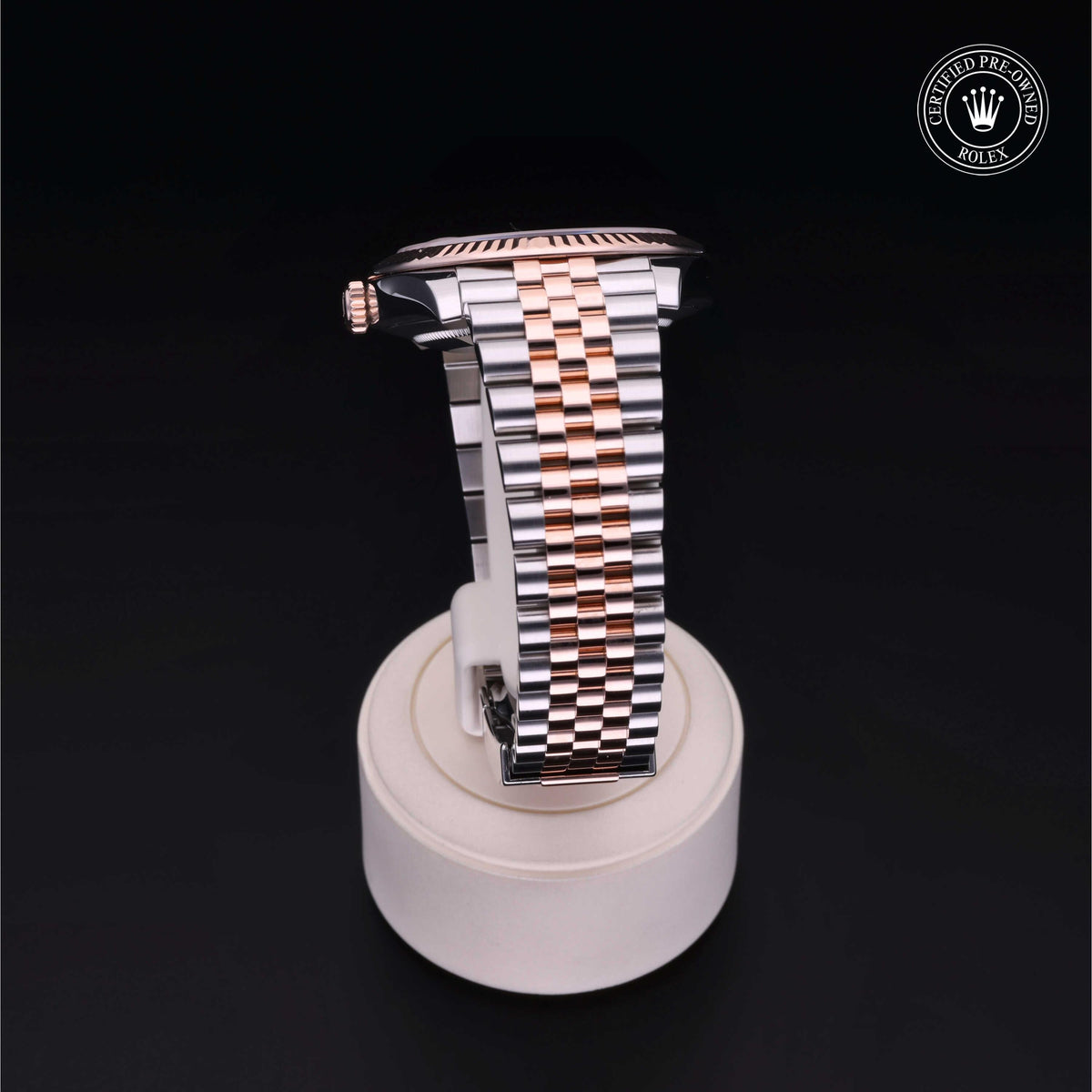 Rolex Certified Pre-Owned Datejust 41 M126331 in Oystersteel and Everose gold with white mother-of-pearl dial, image 23 of 41