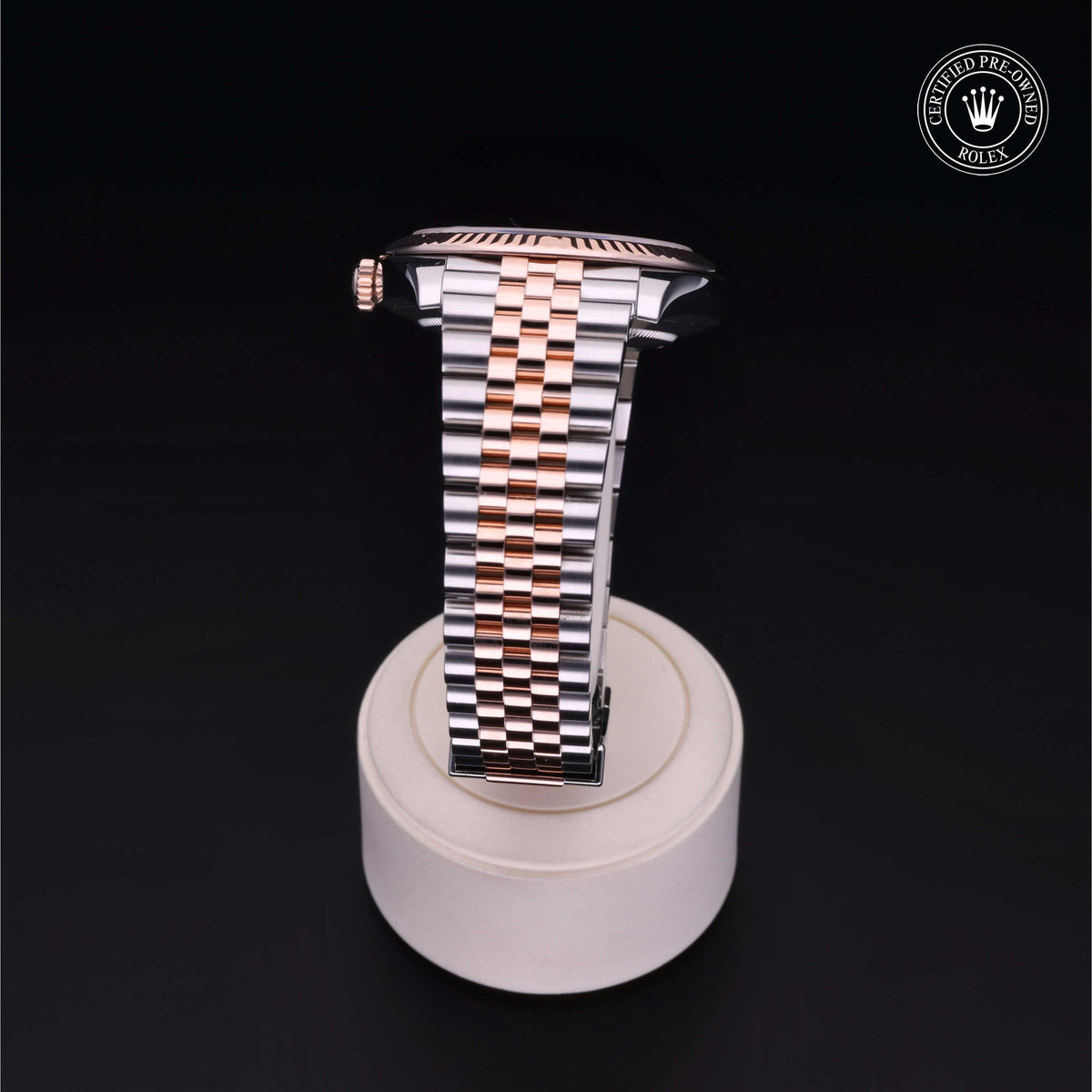 Rolex Certified Pre-Owned Datejust 41 M126331 in Oystersteel and Everose gold with white mother-of-pearl dial, image 24 of 41