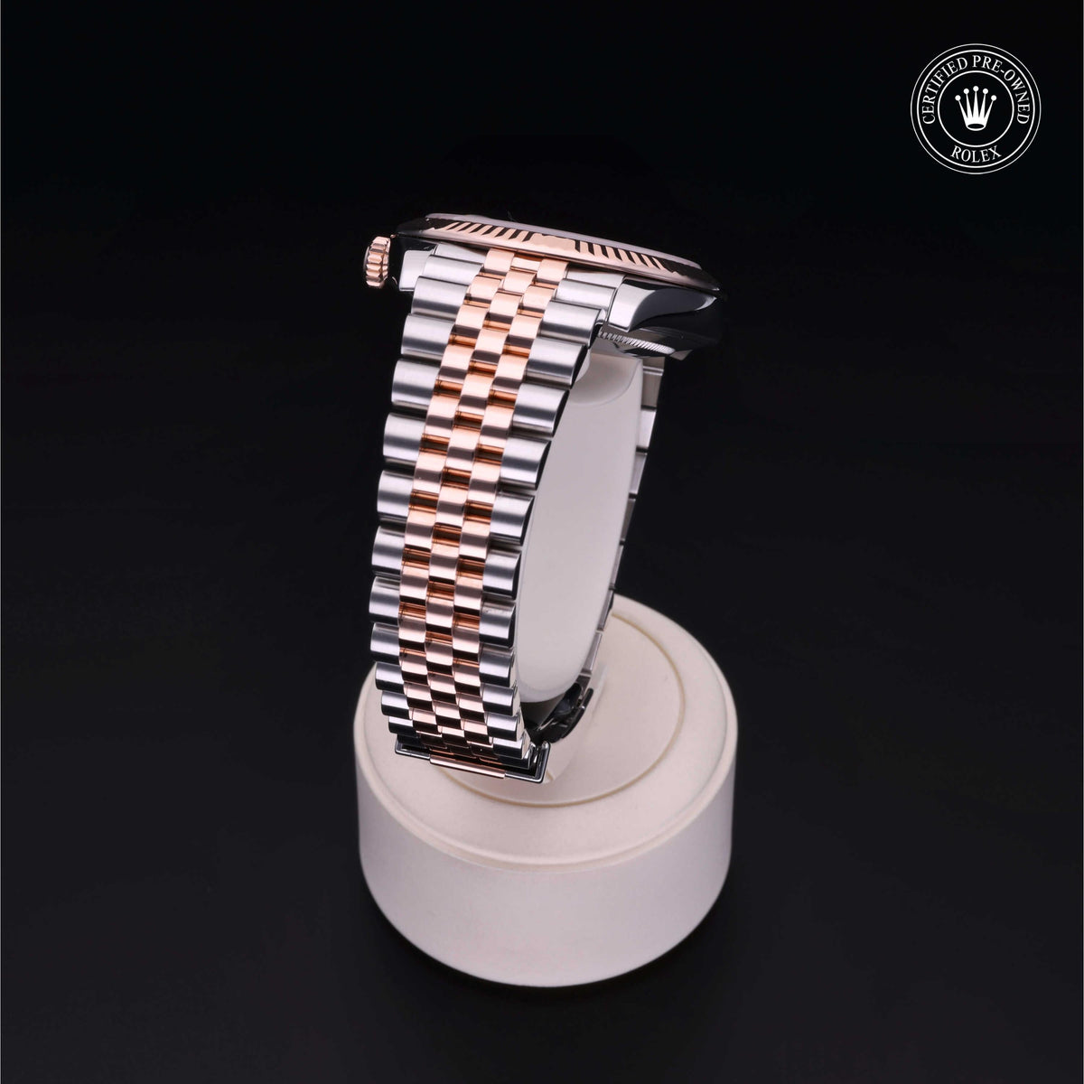 Rolex Certified Pre-Owned Datejust 41 M126331 in Oystersteel and Everose gold with white mother-of-pearl dial, image 25 of 41