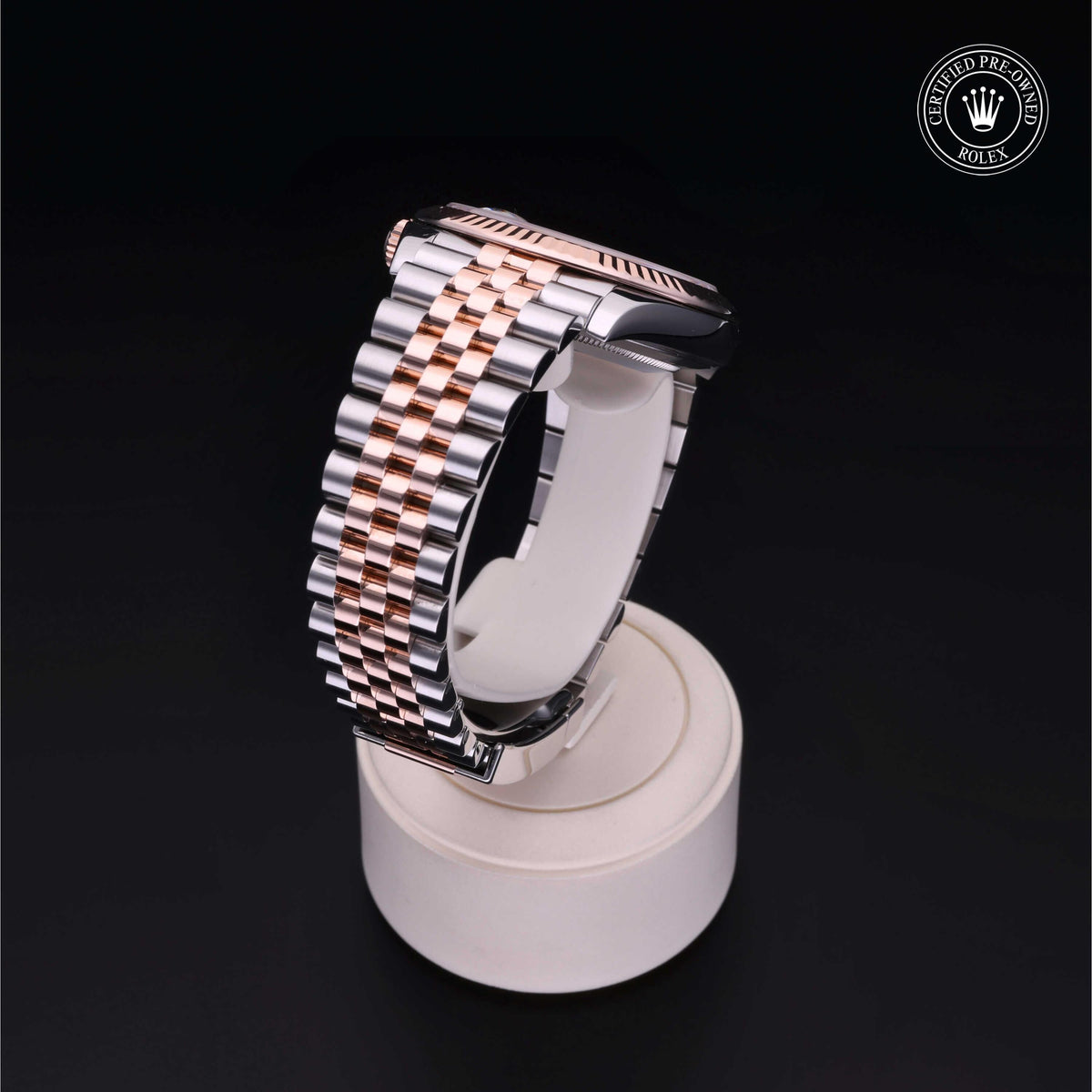 Rolex Certified Pre-Owned Datejust 41 M126331 in Oystersteel and Everose gold with white mother-of-pearl dial, image 26 of 41