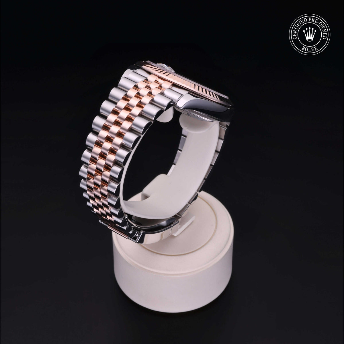 Rolex Certified Pre-Owned Datejust 41 M126331 in Oystersteel and Everose gold with white mother-of-pearl dial, image 27 of 41