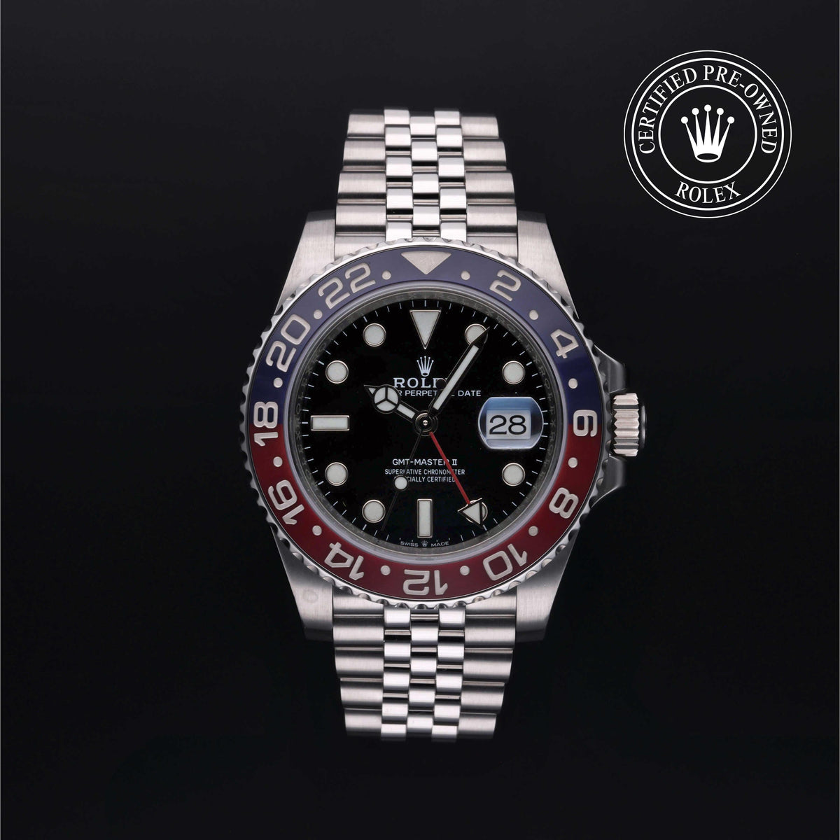 Rolex Certified Pre-Owned GMT-Master II M126710BLRO in Oystersteel with black dial, image 1 of 41