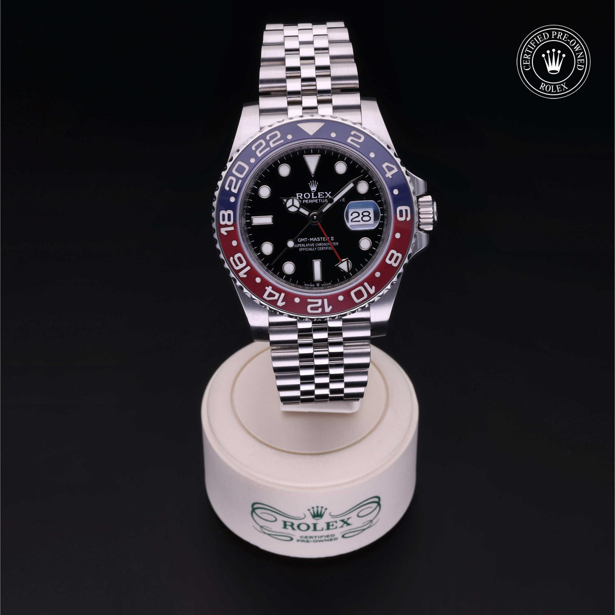 Rolex Certified Pre-Owned GMT-Master II M126710BLRO in Oystersteel with black dial, image 41 of 41