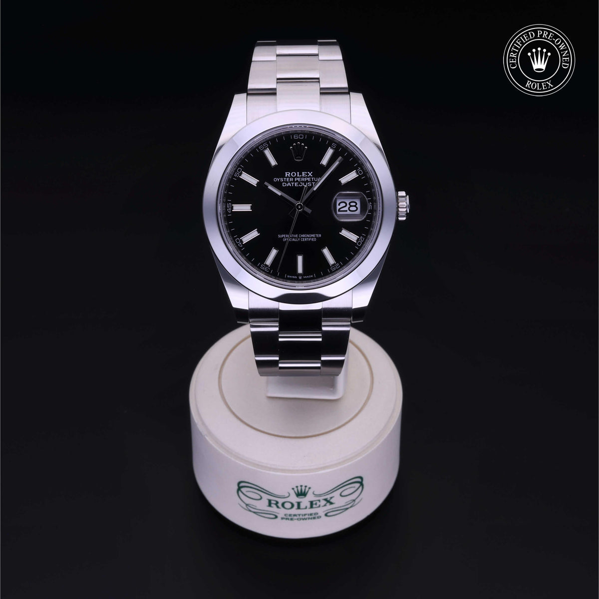 Rolex Certified Pre-Owned Datejust 41 M126300 in Oystersteel with black dial, image 2 of 41