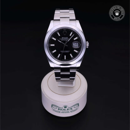 Rolex Certified Pre-Owned Datejust 41 M126300 in Oystersteel with black dial, image 2 of 41
