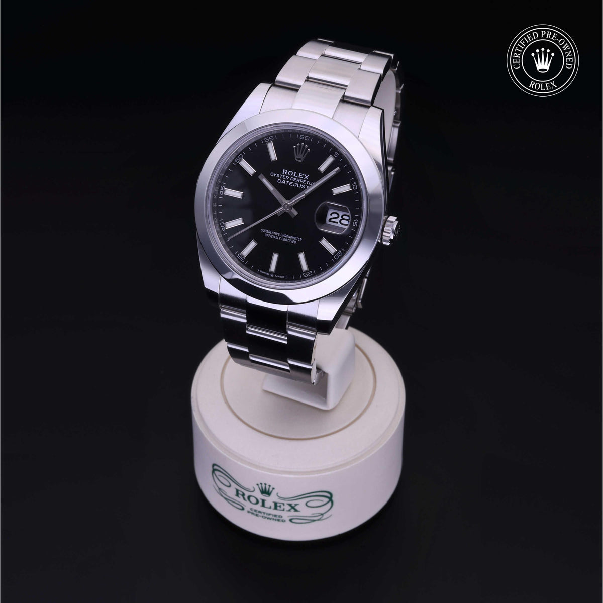 Rolex Certified Pre-Owned Datejust 41 M126300 in Oystersteel with black dial, image 8 of 41