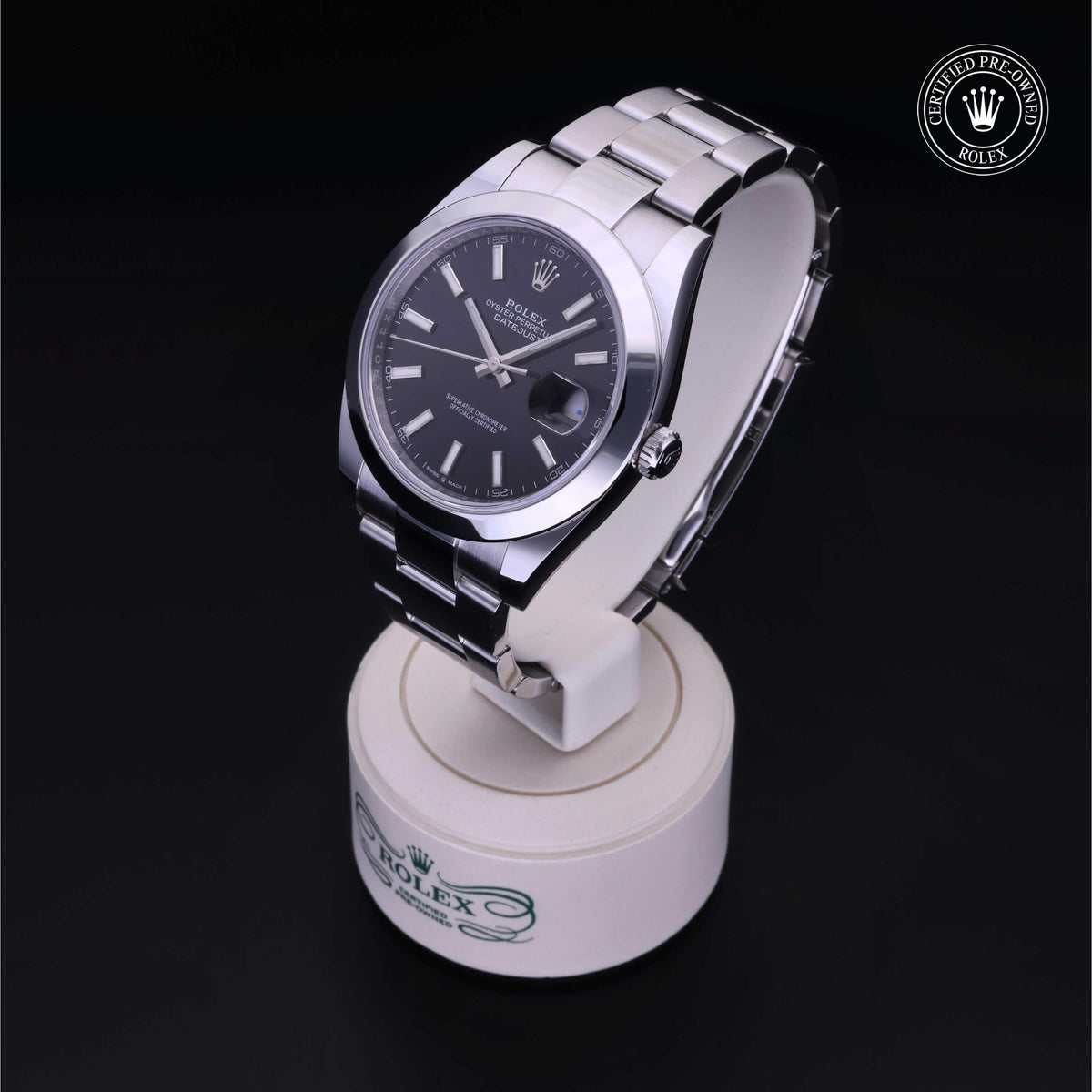 Rolex Certified Pre-Owned Datejust 41 M126300 in Oystersteel with black dial, image 10 of 41