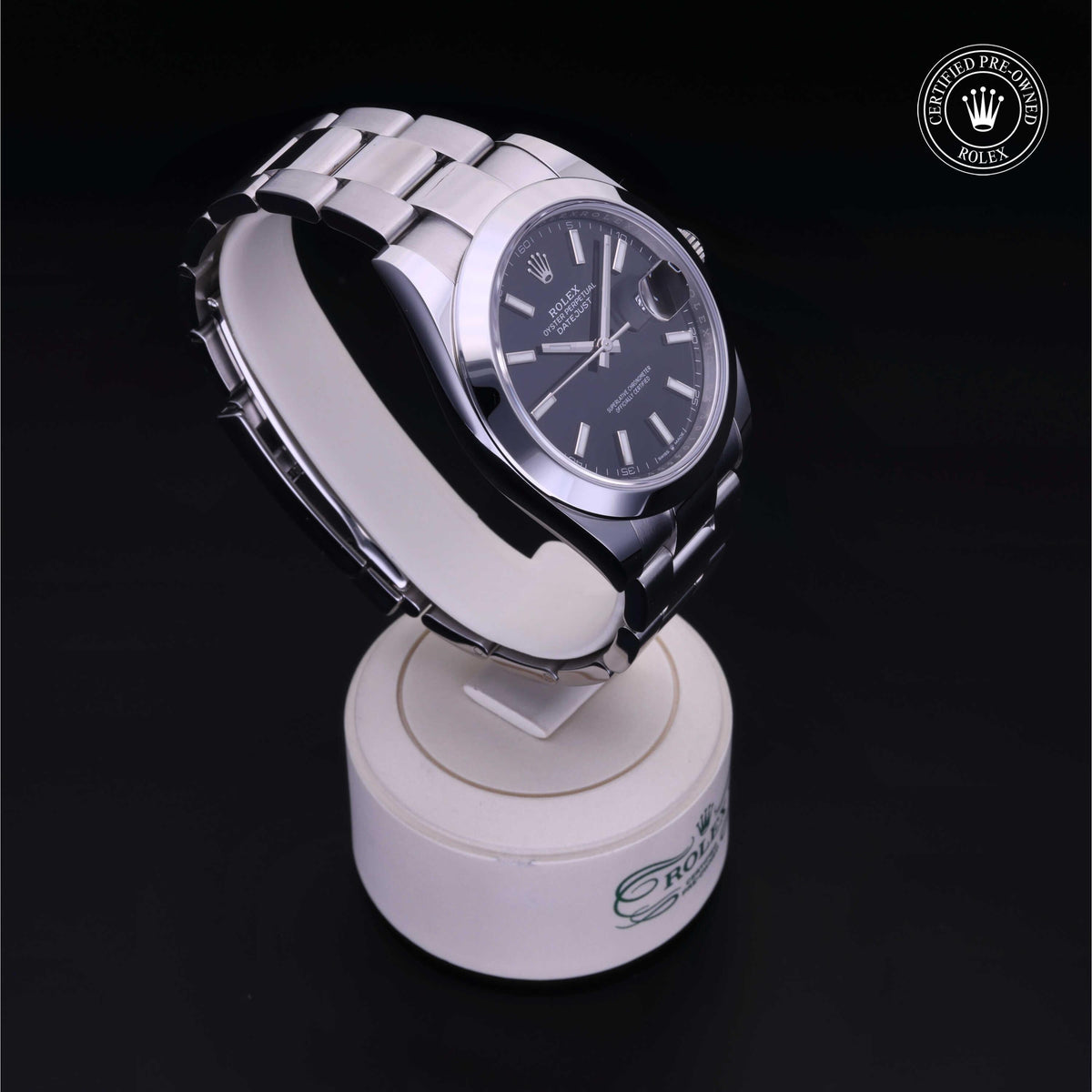 Rolex Certified Pre-Owned Datejust 41 M126300 in Oystersteel with black dial, image 36 of 41