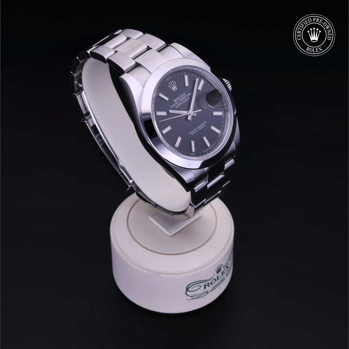 Rolex Certified Pre-Owned Datejust 41 M126300 in Oystersteel with black dial, image 37 of 41
