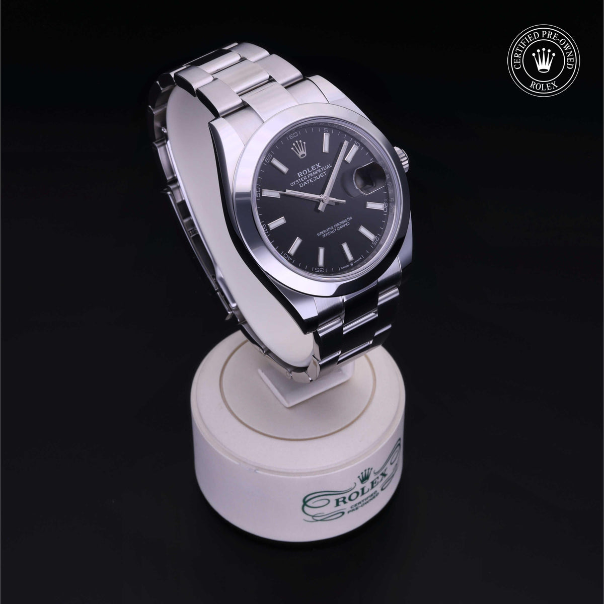Rolex Certified Pre-Owned Datejust 41 M126300 in Oystersteel with black dial, image 38 of 41