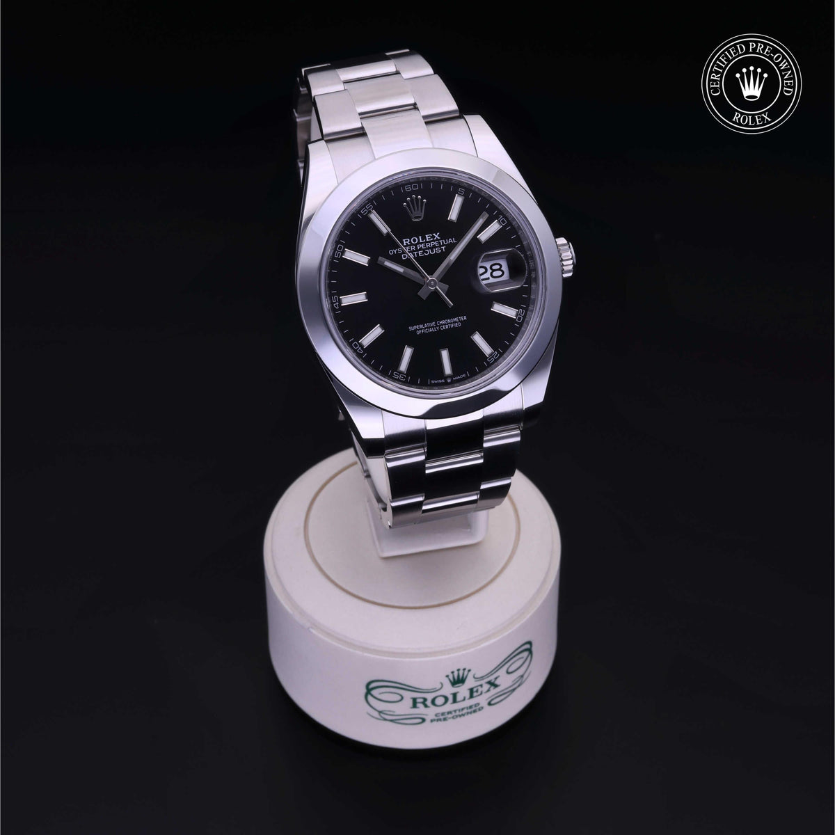 Rolex Certified Pre-Owned Datejust 41 M126300 in Oystersteel with black dial, image 40 of 41