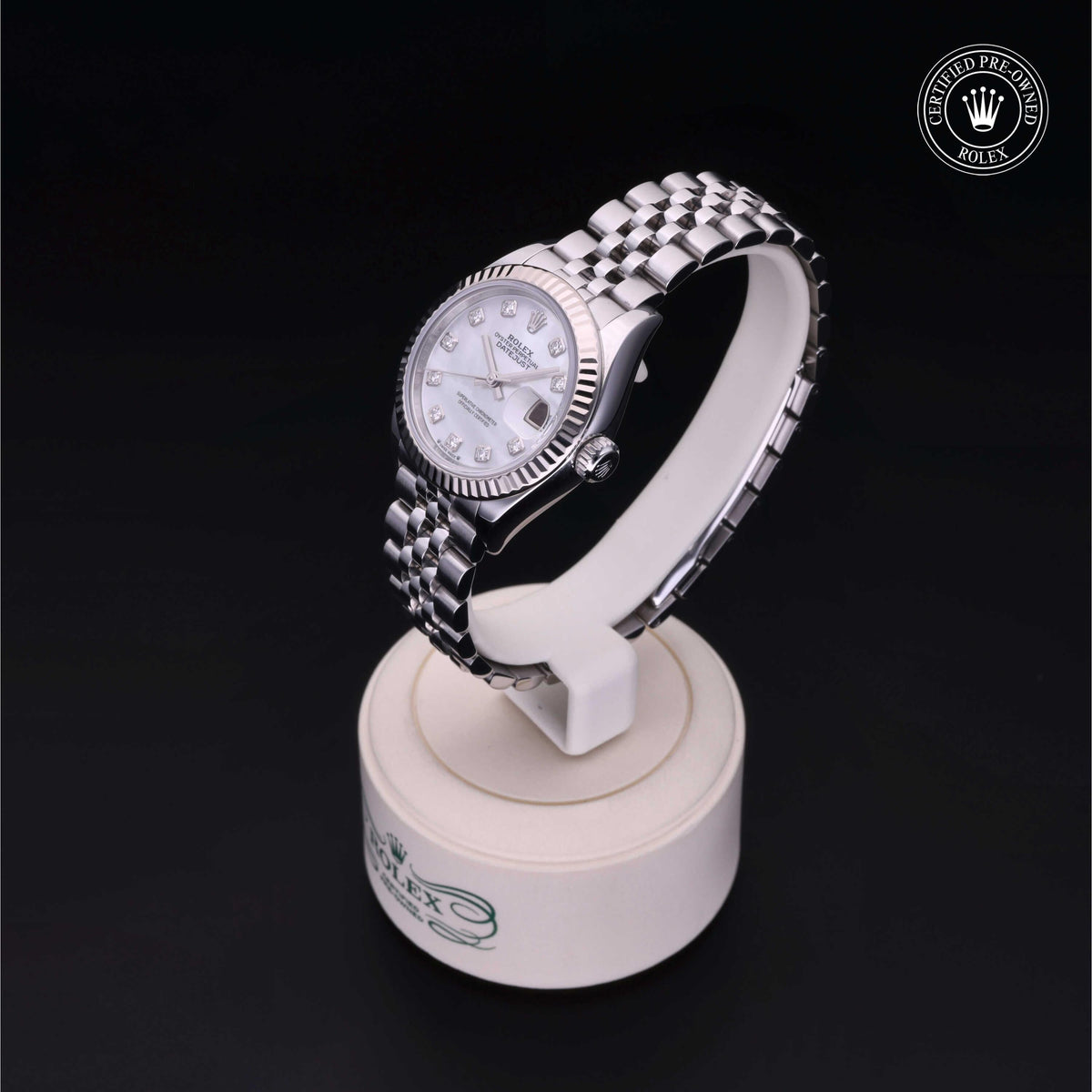 Rolex Certified Pre-Owned Lady-Datejust 28 M279174 in Oystersteel with white mother-of-pearl dial, image 11 of 41