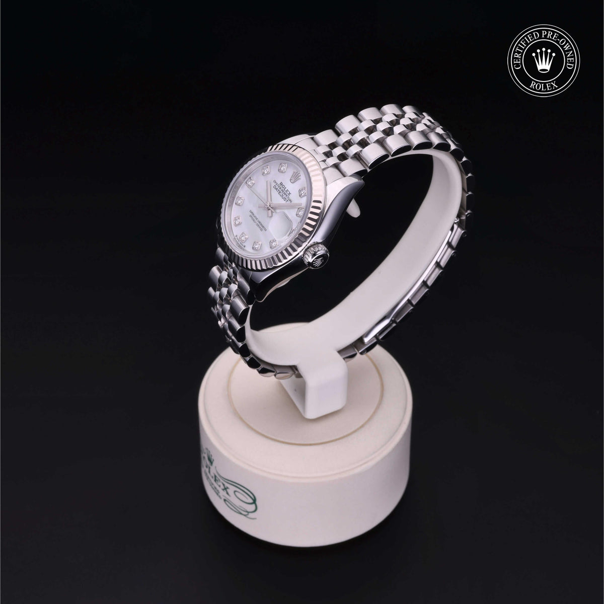 Rolex Certified Pre-Owned Lady-Datejust 28 M279174 in Oystersteel with white mother-of-pearl dial, image 12 of 41